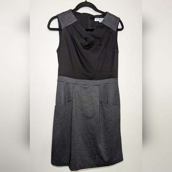 Of / Mercer Black and Gray Sheath Dress with Pockets Women's Size 2 - Picture 1 of 7